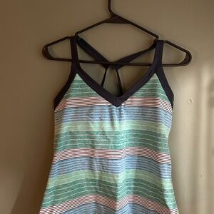 Striped V-Neck Tank Top